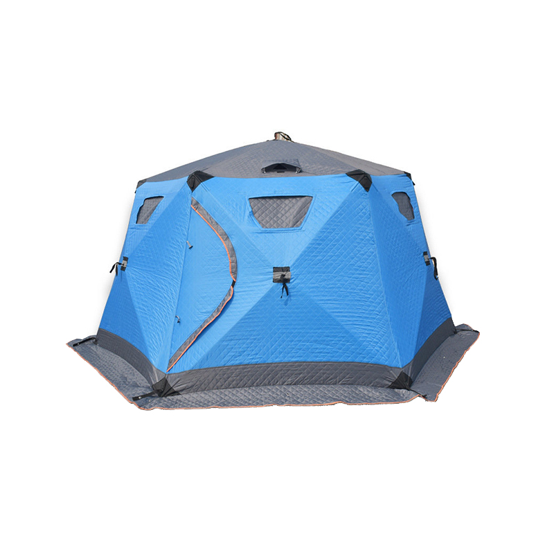 Tenda penangkapan es bingkai fiberglass lima sisi besar