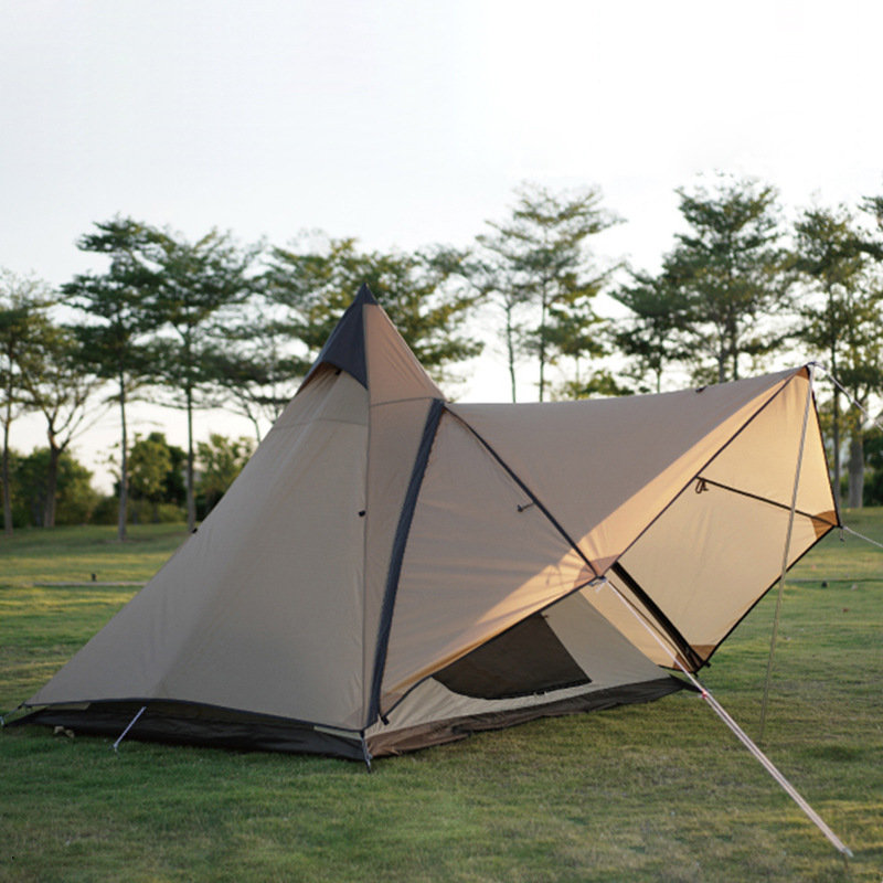Tenda piramida tahan hujan India berkemah ringan