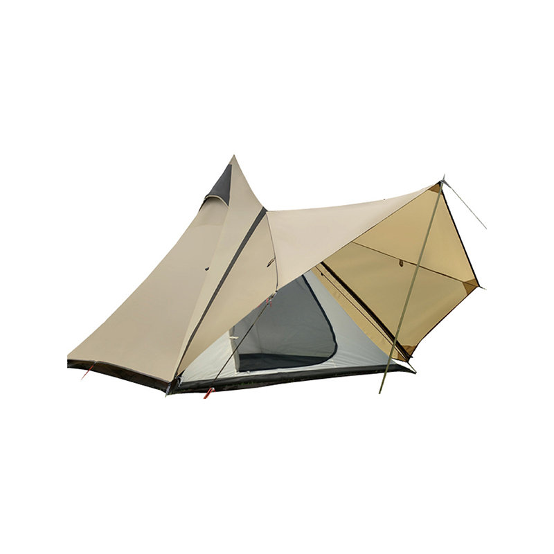 Tenda piramida tahan hujan India berkemah ringan