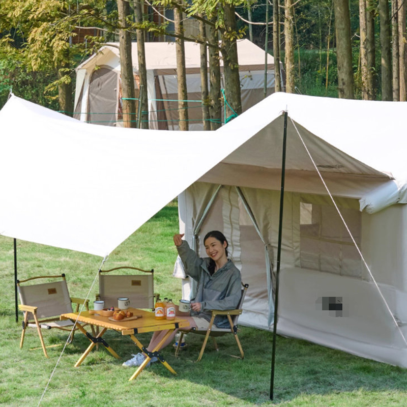 Tenda Eaves Tanam dengan Kanopi