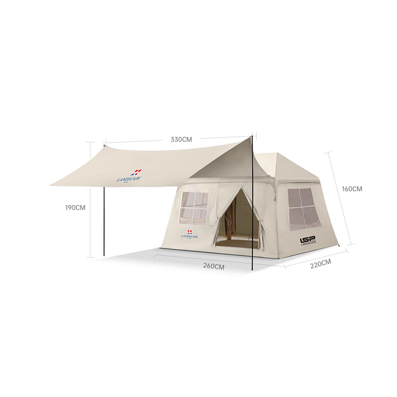 Tenda tiup dengan kanopi
