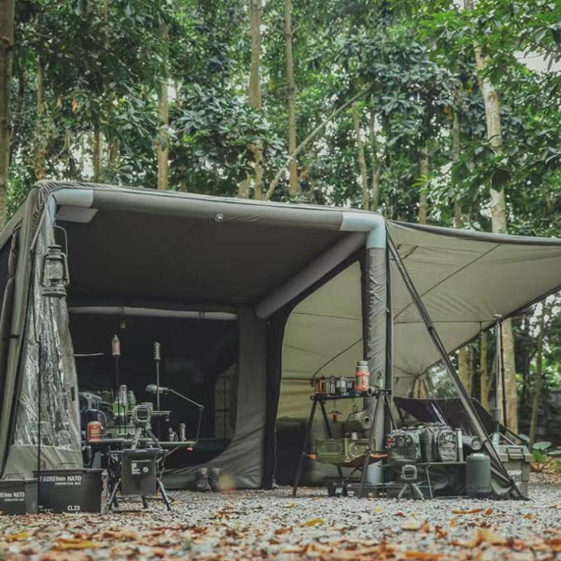 Tenda tiup berkemah gaya militer luar ruangan