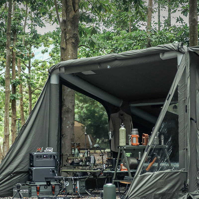 Tenda tiup berkemah gaya militer luar ruangan