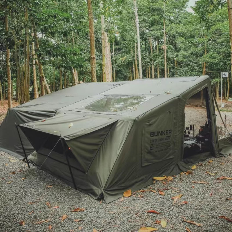 Tenda tiup berkemah gaya militer luar ruangan