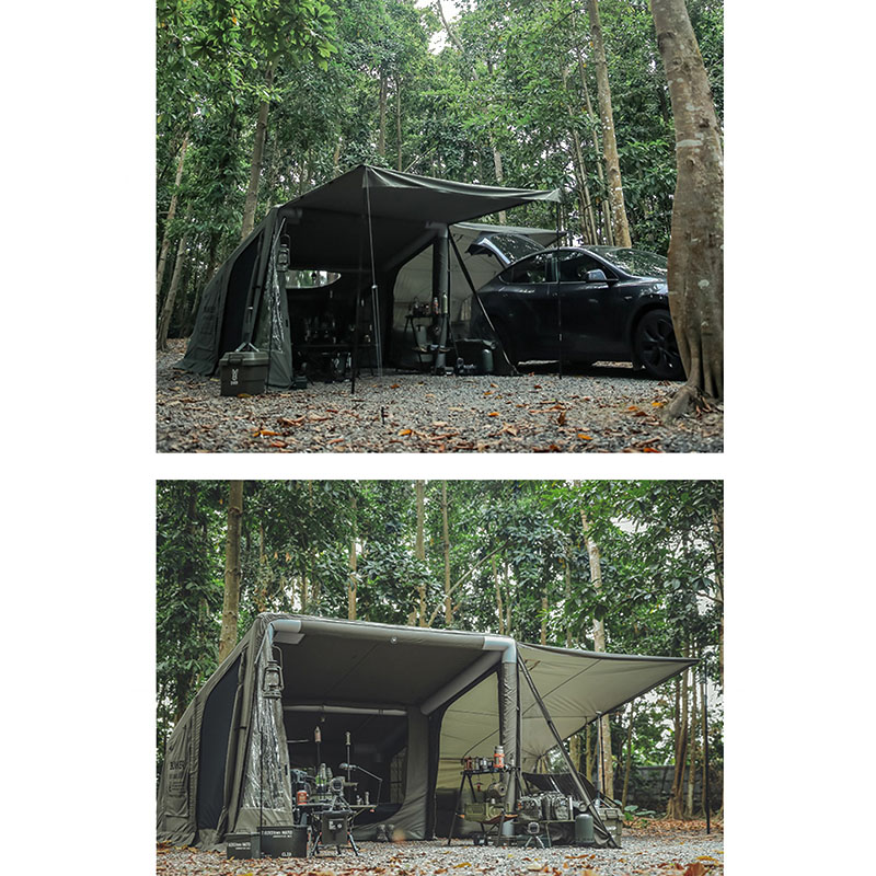 Tenda tiup berkemah gaya militer luar ruangan