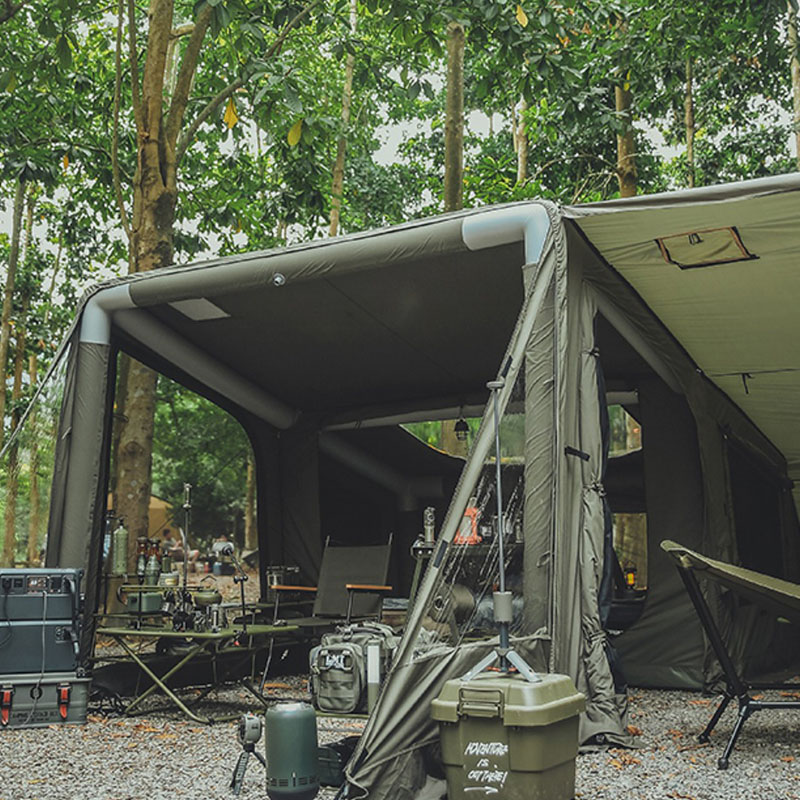 Tenda tiup berkemah gaya militer luar ruangan