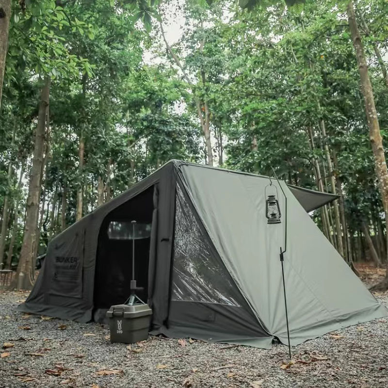 Tenda tiup berkemah gaya militer luar ruangan