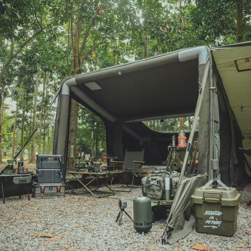 Tenda tiup berkemah gaya militer luar ruangan